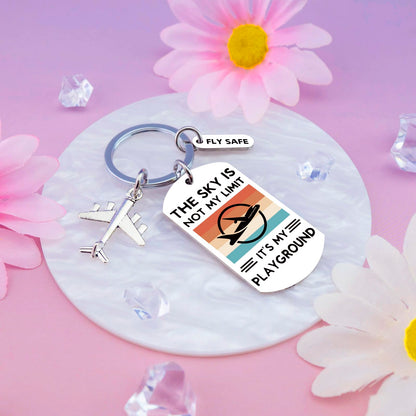 Pilot Gifts Pilots Airplane Keychain Gifts for Flight Attendant Aviation Lovers Cool Pilot Gift for Men Women Airplane Accessories Gifts for Pilots in Training Birthday Gift for Flight Attendants