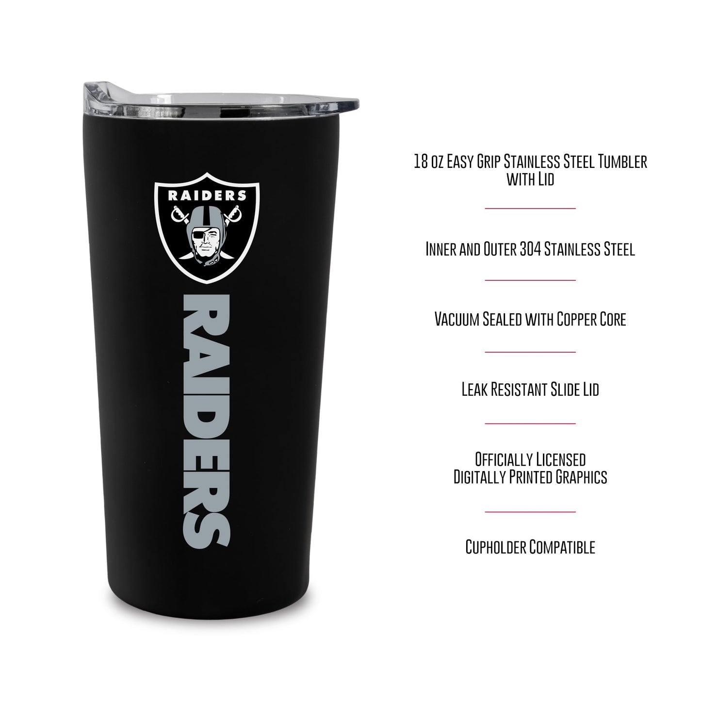 Rico Industries NFL Football Soft Touch, Easy Grip Tumbler