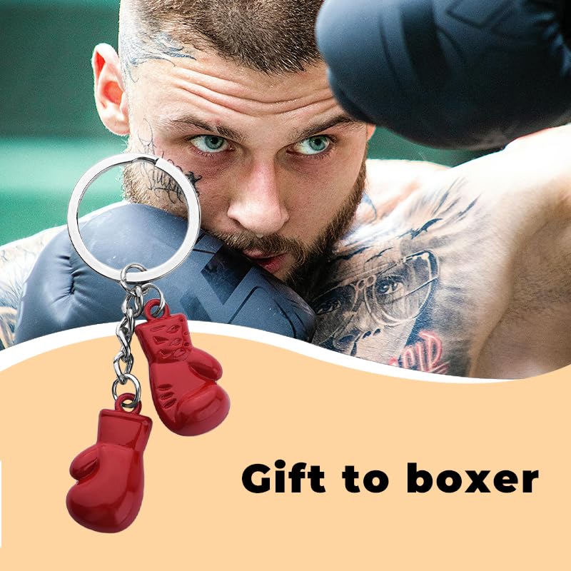 Boxer Glove Keychain for Men Boxing Lovers Boxing Coach Leader Mini Boxing Glove Keychain for Car Keys Keychain