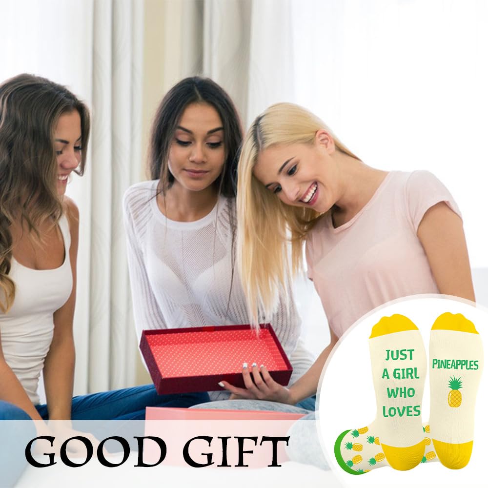 Gifts for Women Girl,Fruit Funny Socks - Christmas Birthday Fruit Gifts for Teen Girl Girlfriend Sisters Daughter