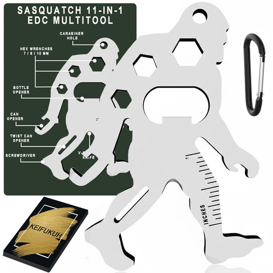 Funny Men Gift Ideas Sasquatch - Unique Graduation Gift for Him, Cool Fathers Day Dad Gifts, Birthday Gifts for Husband Boyfriend, Small EDC Pocket Multitools for Teens Boys, Fun Just Because Presents