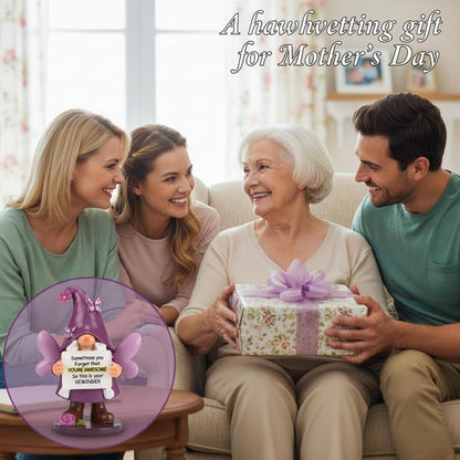 Lavezee Inspirational Gnomes Gifts, Purple Spring Gnome Gift with Sometimes You Forget Your Awesome, Encouragement Gifts for Women, Mom, Sister,Wife, Girlfriend