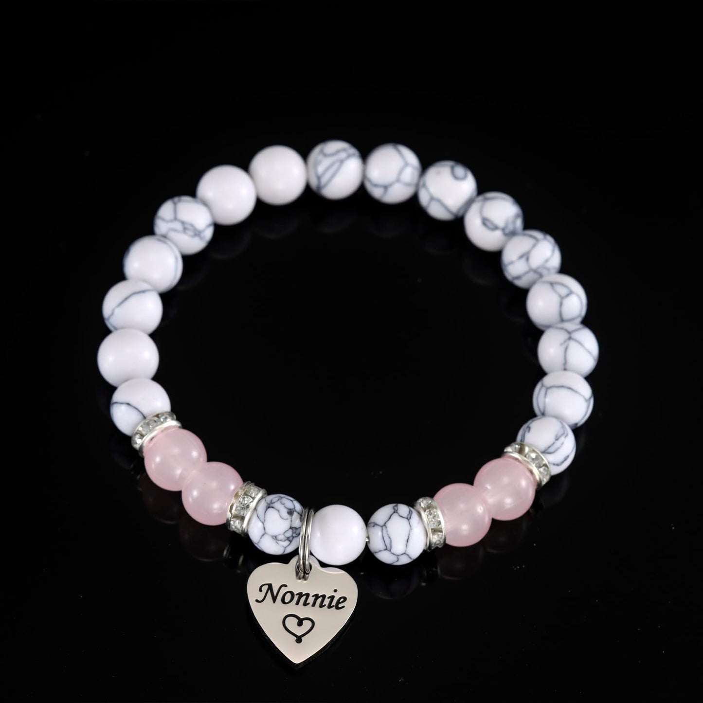 HUTIMY Nonnie Gift for Women from Grandkids Grandma Birthday Mothers Day Best Nonnie Bracelet