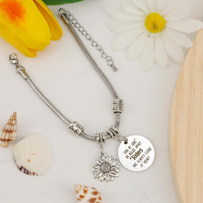 Sister Birthday Gifts Christmas Mothers Day Sisters Graduation Valentines Bracelet Sunflower,Butterfly,Elephant