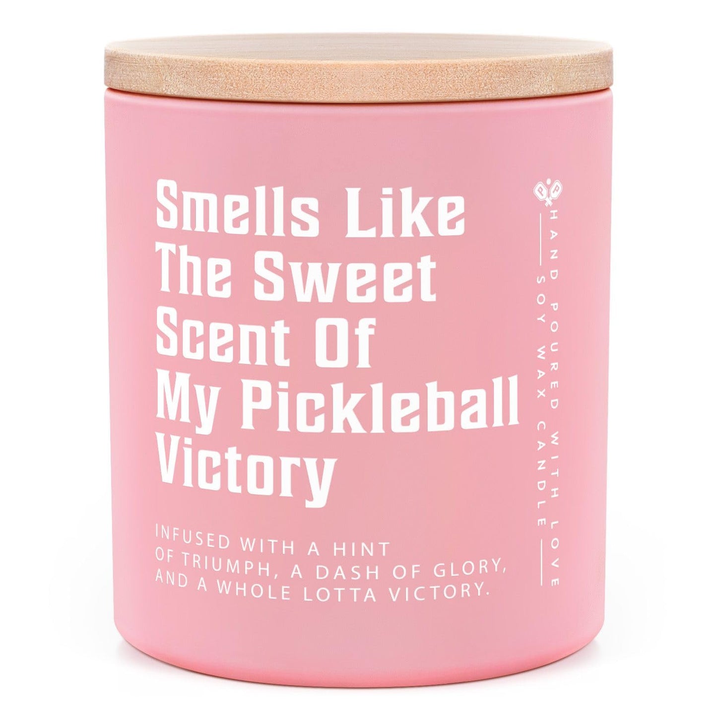Pickleball Gifts for Women, Lavender Scented Candle,Cool Gifts for Pickleball Lovers/Girl/Coach/Player/Friend, Funny Pickleball-Themed Gift for Mothers Day Birthday, Pink Jar(10oz)