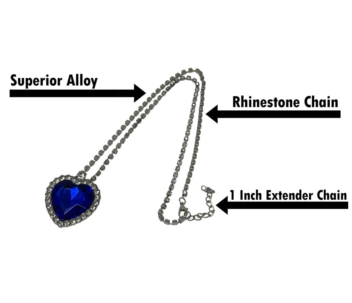 Titanic Heart of the Ocean Necklace Pendant