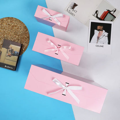 GoooodGift Pink Gift Box Large 13x11x5.3 Inches, Pink Gift Boxes for Presents with Magnetic Closure Lid, Luxury Gift Box Rectangle Collapsible Boxes for Gift Packaging
