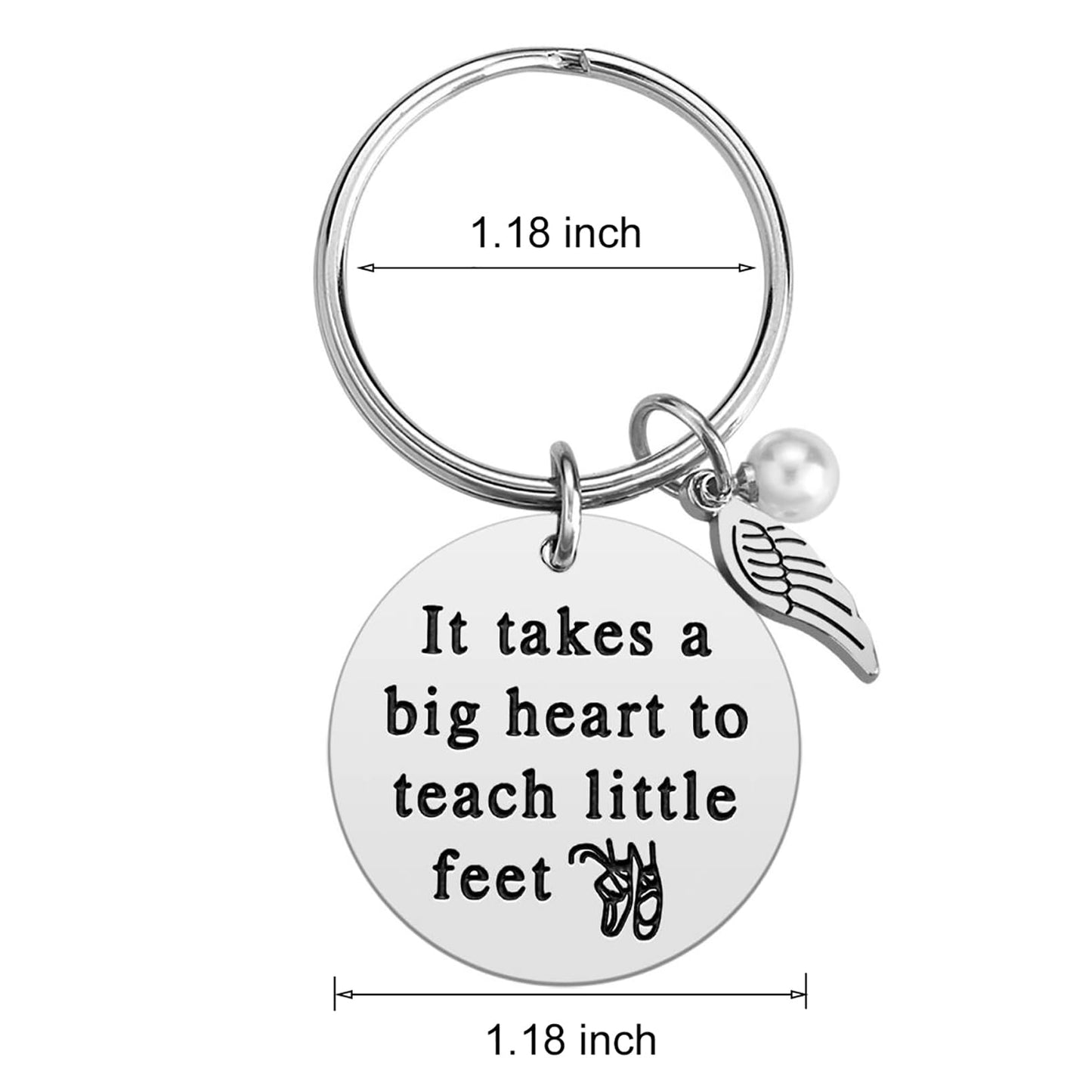 Lcbulu Dance Teacher Appreciation Gifts - Dancer Gifts for Women Ballet Shoe Keychain for Dance Teachers