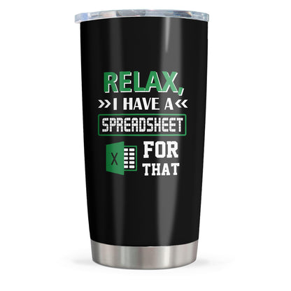 Accountant Gifts, Spreadsheet Tumbler 20oz, Funny Spreadsheet Gifts for Boss, CPA, Coworker, Auditors, Finance Professionals, Women, Men, Accountant/CPA Birthday Christmas Gift, Accounting Cup