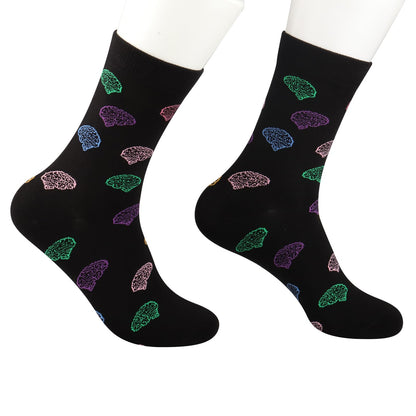 G2TUP 2 Pair Neuroscience Gift Brain Socks Neuroscience Themed Gift Neuroscientist Science Socks Neurology Nurse gift