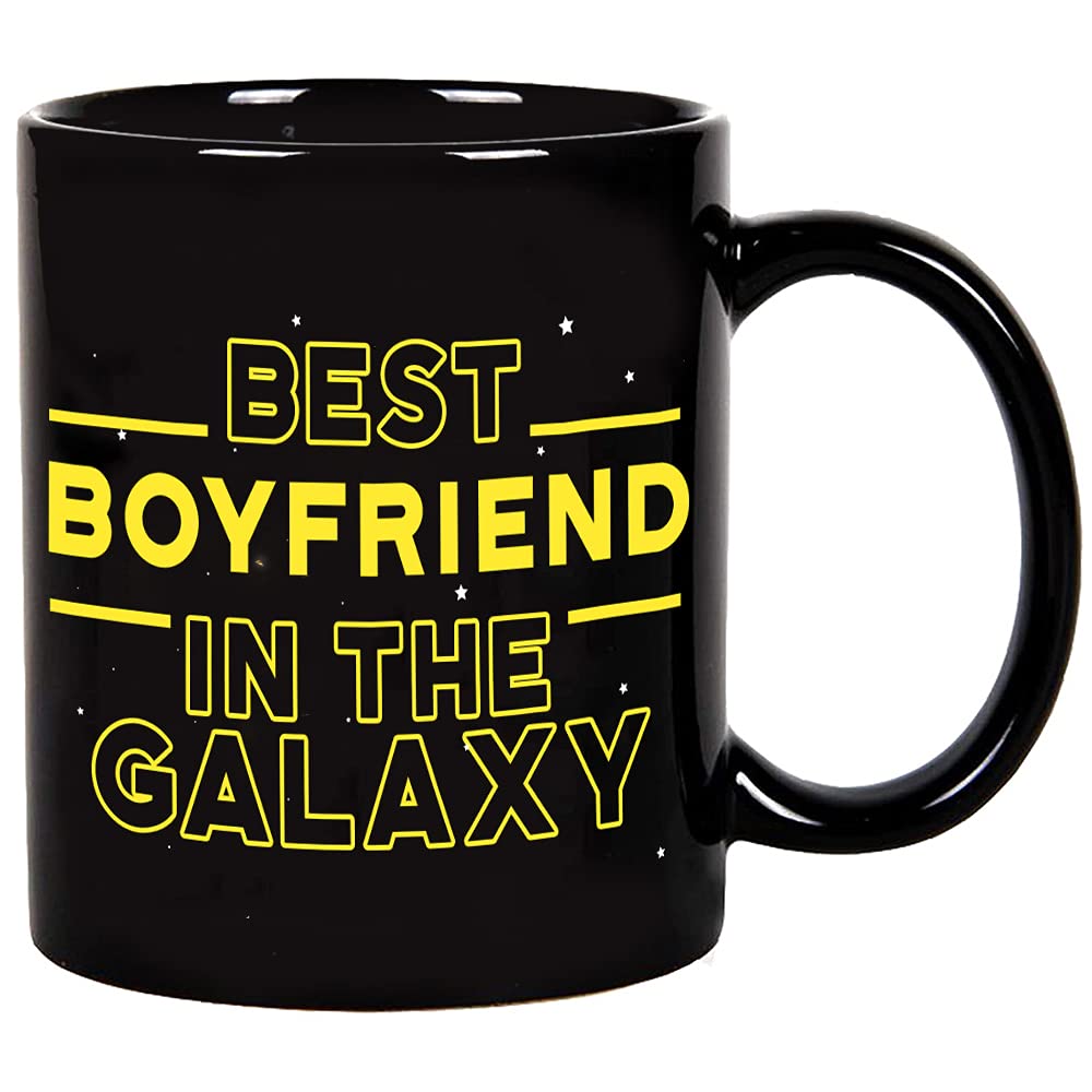 Fatbaby Best Boyfriend in the Galaxy Coffee Mug - Funny Valentine's Day Gift, 11 oz