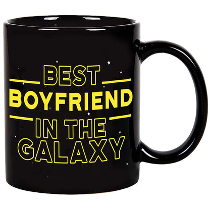 Fatbaby Best Boyfriend in the Galaxy Coffee Mug - Funny Valentine's Day Gift, 11 oz