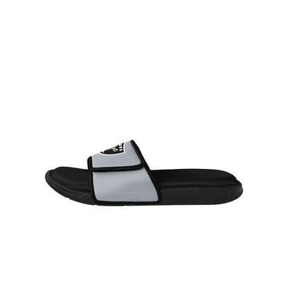 FOCO mens NFL Team Logo Sport Shower Foam Slide Flip Flop Sandals