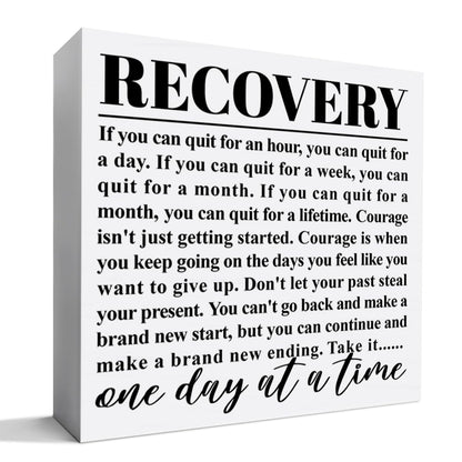 Recovery Gift for Women Men, Sobriety Gift for Dad Mom Son, AA NA Alcoholics Anonymous Gift Addiction Recovery Narcotics Anonymous Gift, One Day at a Time