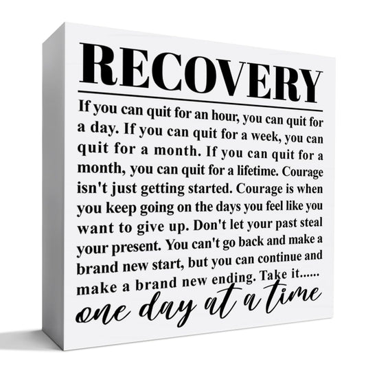 Recovery Gift for Women Men, Sobriety Gift for Dad Mom Son, AA NA Alcoholics Anonymous Gift Addiction Recovery Narcotics Anonymous Gift, One Day at a Time