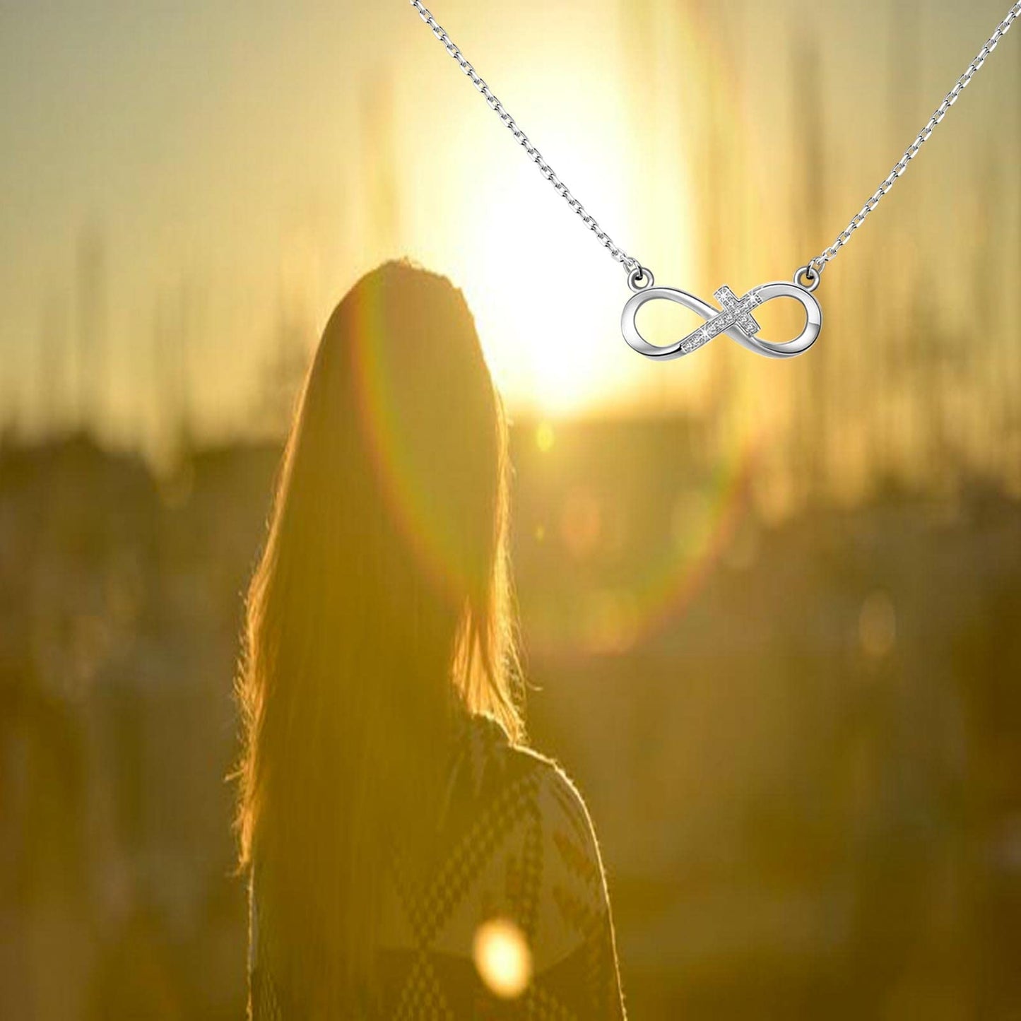FEELMEM Confirmation Sponsor Necklace God Bless My Confirmation Sponsor Gift Catholic Mentor Gifts for Godmother Thank You