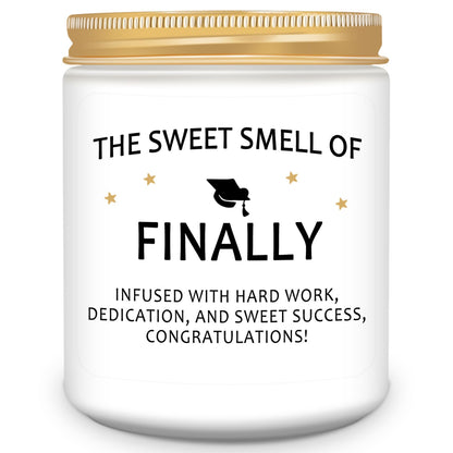 Homsolver Funny Graduation Gift for Her Him, College, High School, Masters Degree, Phd, Nurse Graduation Gifts for Women & Men, Scented Candles