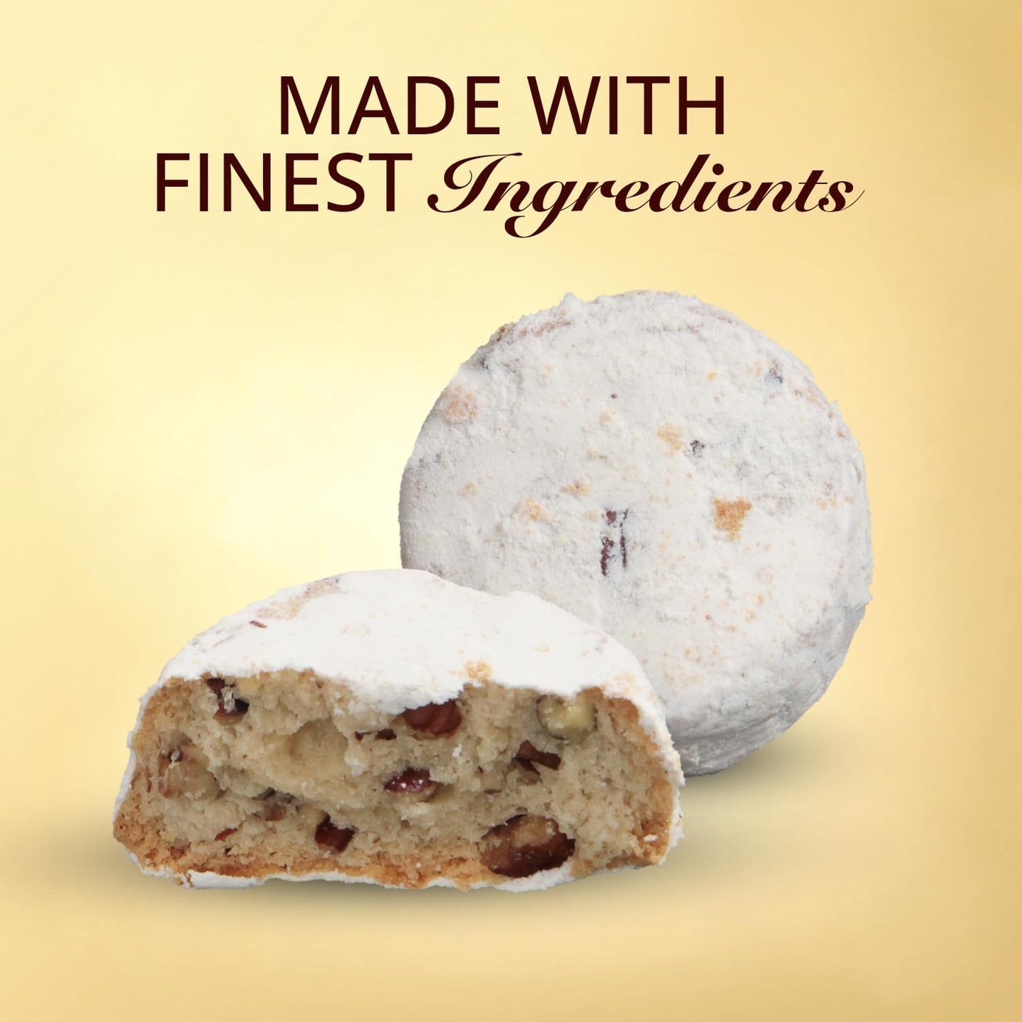 Cremelle Butter Pecan Meltaway Cookies, Pack of 18 Butter Pecan Cookies, Thoughtful Food Gifts for Adults, Ultimate Cookie Gifts for Mothers Day and Family Celebrations, Individually Wrapped.