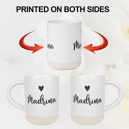 Cabtnca Godparents Proposal Gift, Padrinos Proposal Gift, Padrino Madrina Mugs, Christmas Birthday Gifts for Godparents from Godchild, Godmother Godfather Godparents Gifts for Baptism, 16 Oz Set of 2