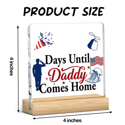 Funny Deployment Countdown Calendar Deployment Decorations Gifts for Hero Home Hero Military Gifts Kids Colleagues Family Countdown Gifts for Him Her 4 X 4 Inch