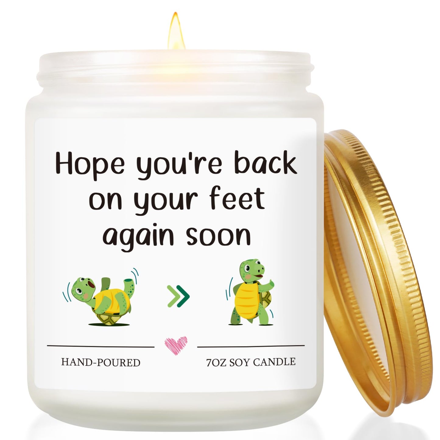 Funny Get Well Gifts for Women, Get Well Gifts for Women After Surgery, Feel Better Surgery Recovery Gift for Woman Men, Best Hysterectomy & Vasectomy Recovery Gift - Lavender Scented Candle