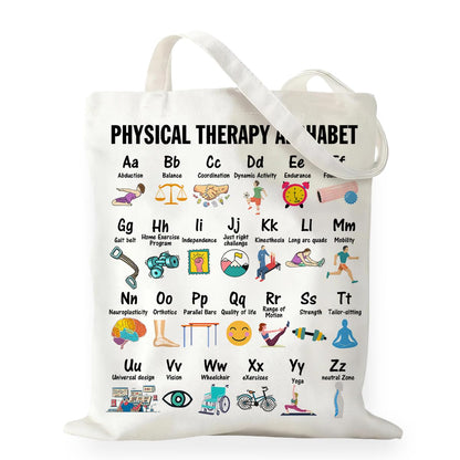 Mental Health Tote Bag for Women, Psychology Gifts for Counselor Therapist Canvas Tote Bag Double-Sided Print