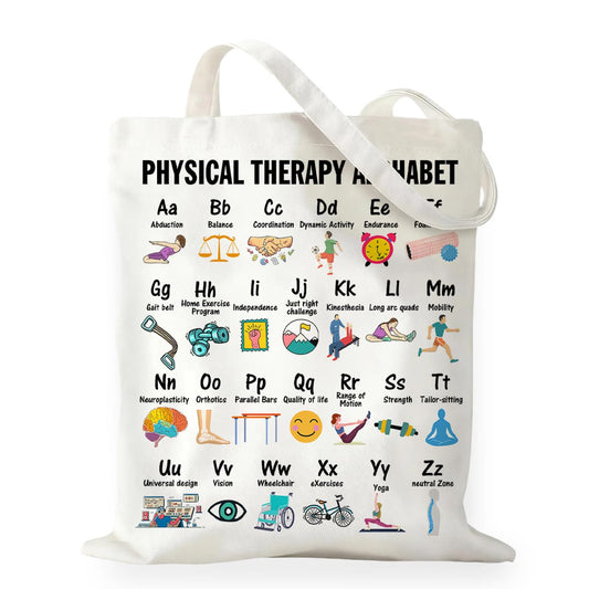 Mental Health Tote Bag for Women, Psychology Gifts for Counselor Therapist Canvas Tote Bag Double-Sided Print