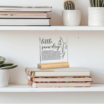 Miscarriage Gifts for Mothers, Memorial Sympathy Gifts for Loss of Baby Infant, Sympathy Gift for Loss of Loved One Baby, Acrylic Sign Remembrance Condolence Miscarriage Gift for Mom Dad Couple