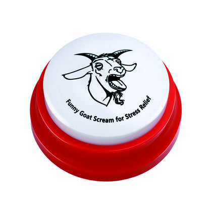 Freetoes Screaming Goat Sound Button,Screaming Goat Desk Toy Talking Button,Funny Gag Gifts for Men Women,Weird Things Office Pranks Stuff for Adults,Prank Noise Maker,White Elephant Gifts for Adults