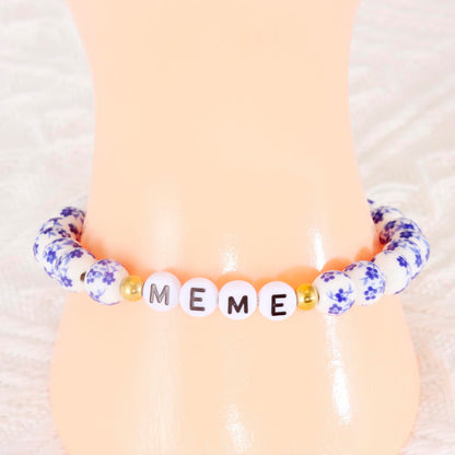 HUTIMY Gifts for Meme Birthday Women Italian Cute Grandmother Mothers Day Bracelet Meme Jewelry