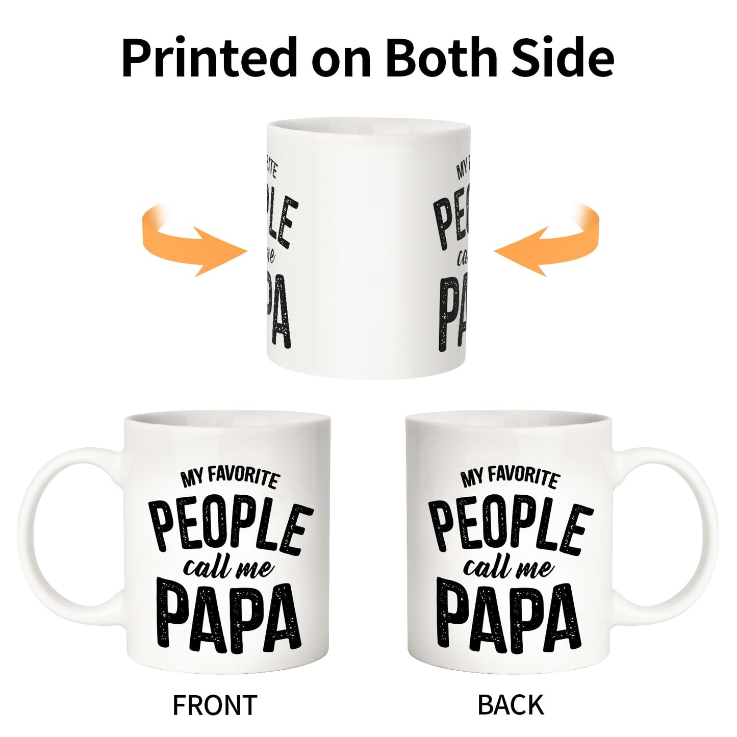 Ulrhpc Fathers Day Dad Gifts: 11 OZ Novelty Coffee Mug - Funny Gifts for Papa Dad Birthday Anniversary Retirement Christmas Presents for Him Husband
