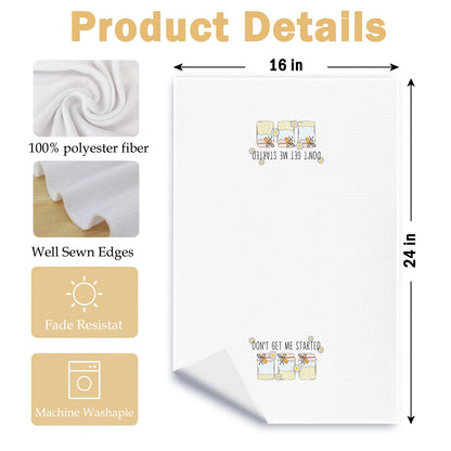 Funny Sourdough Baking Kitchen Towels, Gifts for Sourdough Bakers Baking Lovers Dish Towels, Bread Maker Gifts Hand Tea Towel for Dining Kitchen, 16x24 Inch