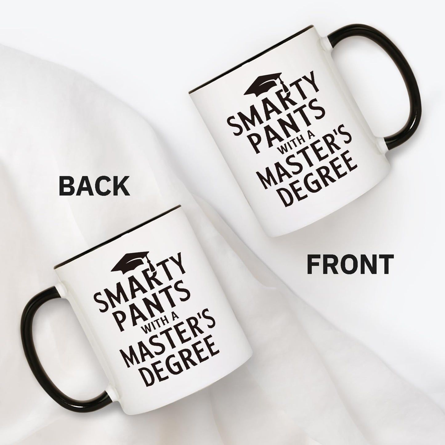 Petalsun Masters Degree Graduation Gifts, Funny Masters Degree Mug, Graduation Gift for Her, Him, Graduates, Grad Gift for Women, Men, Masters Graduation Decorations, 11oz
