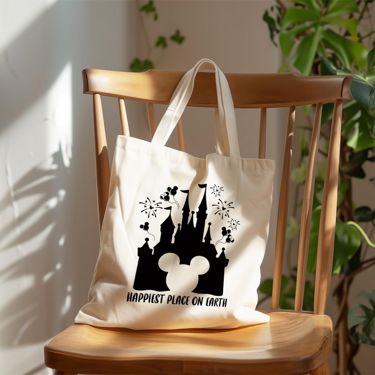 Canvas Tote Bag Aesthetic for Women,Reusable Canvas Cute Shoulder Bag for Grocery, Shopping, Beach & Daily Use