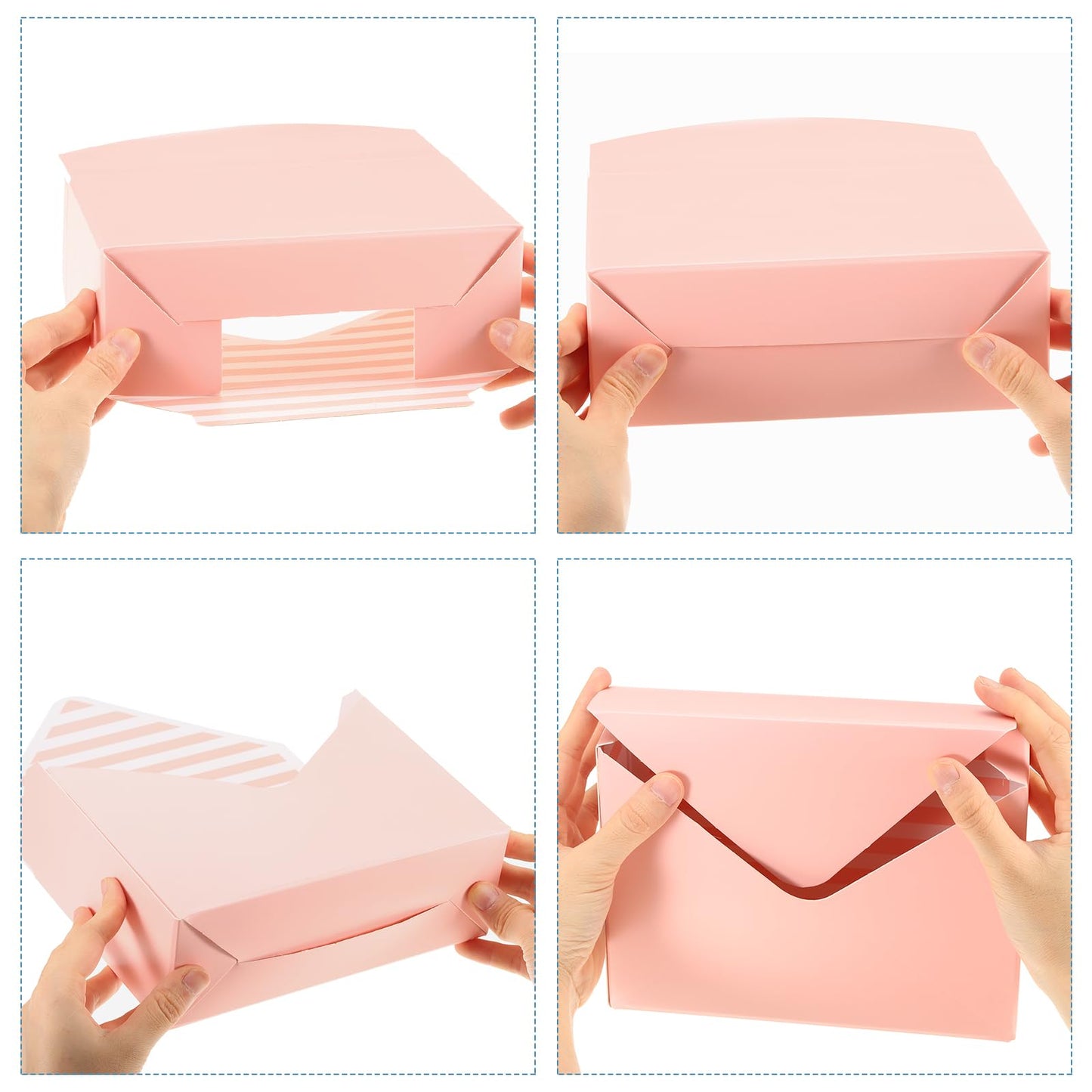 PATIKIL Florist Bouquet Envelope Boxes, 5 Packs Flower Arrangement Box Packaging Gift Paper Boxes for Wedding, Party, Birthday, Mother's Day, Red