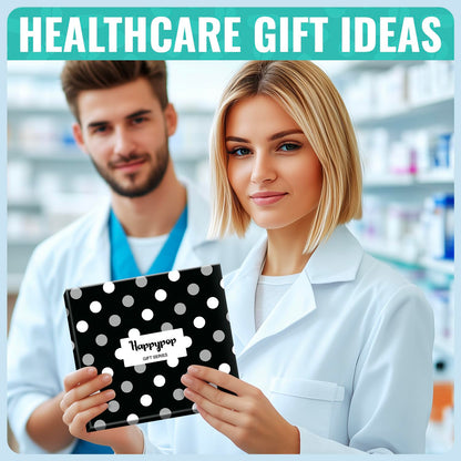 HAPPYPOP Nurse Doctor Vet Tech Gifts - Ophthalmologist Cancer Gift, Drs Day Nurse Week Socks