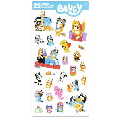 Bluey Tote Bag Bundle - Cute Cartoon Accessories Bundle with 3 Grocery Bags Plus Stickers, More | Bluey and Bingo Reusable Bags Set