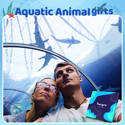 HAPPYPOP Animal Gifts for Women Men - Jellyfish Turtle Socks Penguin Frog Axolotl Gifts