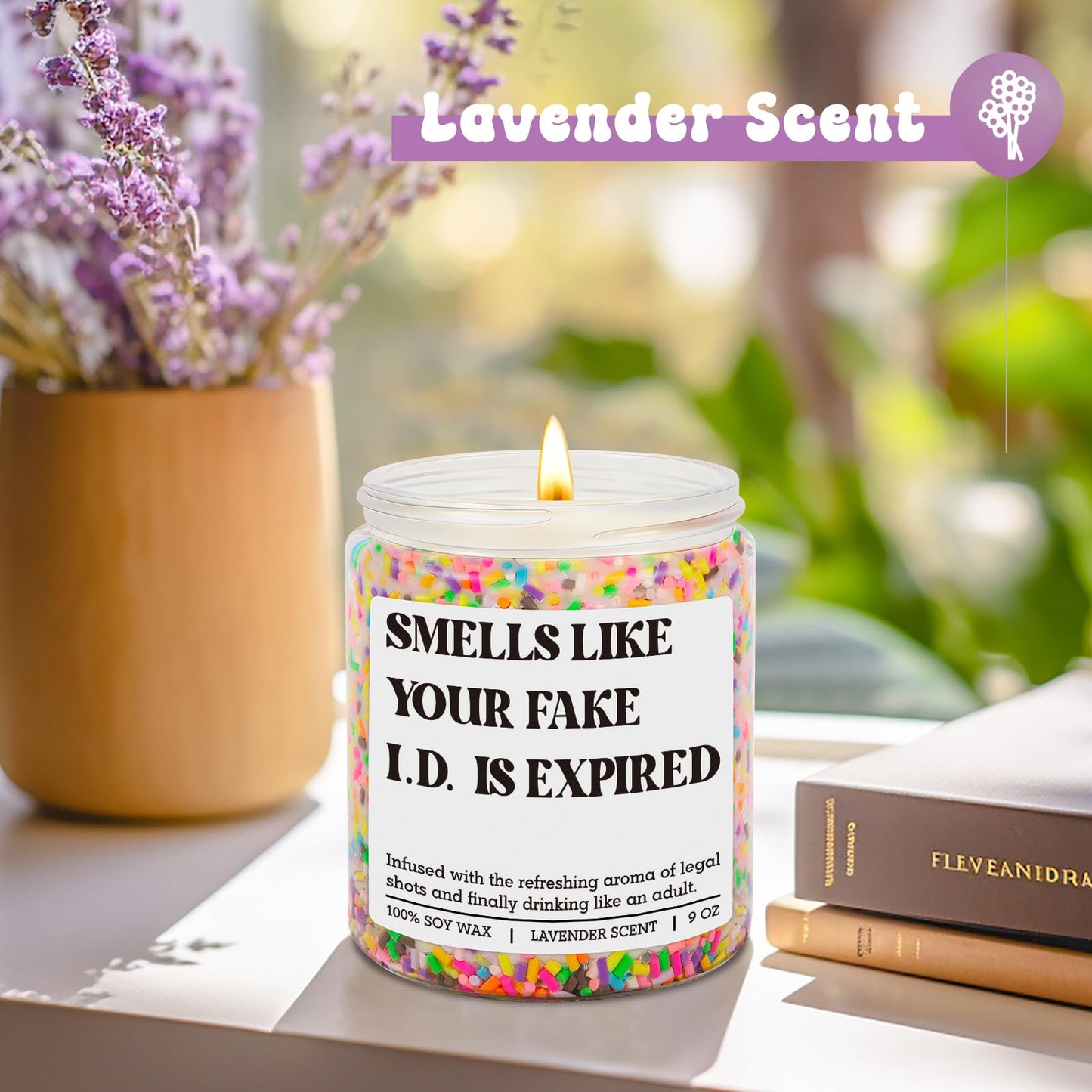 GSPY Scented Candle - 21st Birthday Gifts for Women, Female - Happy 21 Year Old Birthday Gifts for Him, Her - Cool 21st Bday Candle for Girls, Boys - Funny Turning 21 Ideas for Friend, Daughter, Teen
