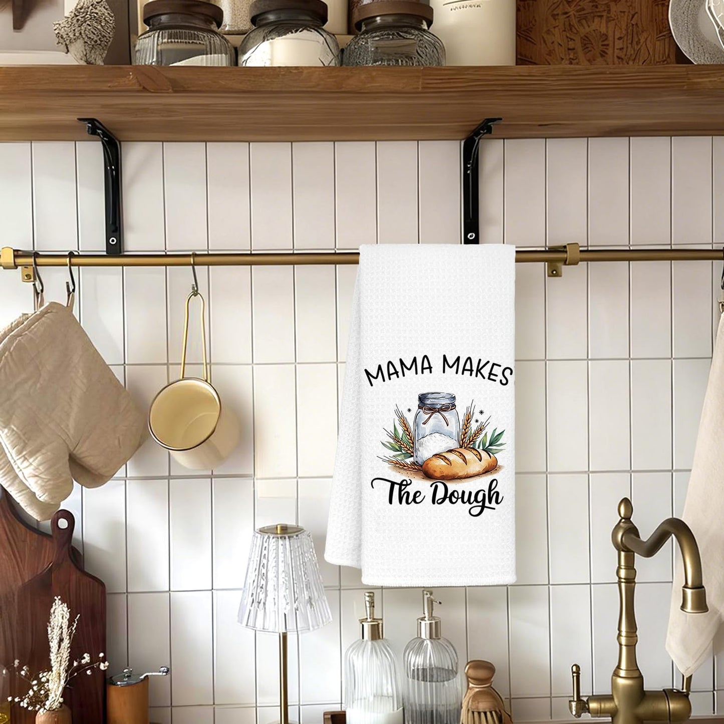 Funny Sourdough Bread Kitchen Towels,Baking Bakers Gifts for Women Hand Towel,Mom Gifts from Son Daughter,Mama Gift Dish Tea Towels for Kitchen,Gift for People Who Love Baking 16x24 Inch