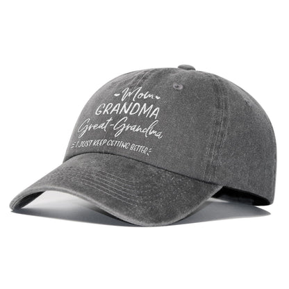 Great Grandma Gifts, Gifts for Great-Grandma Baby Announcement Christmas Mothers Day -Adjustable Baseball Cap