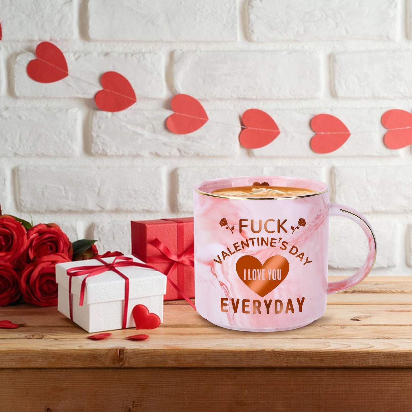 COVLUROTO Valentines Day Gifts for Her: 12 OZ Funny Coffee Mug - Galentines Day Gifts for Women Girlfriend Wife from Him Husband Boyfriend - Valentines Anniversary Birthday Novelty Presents for Women