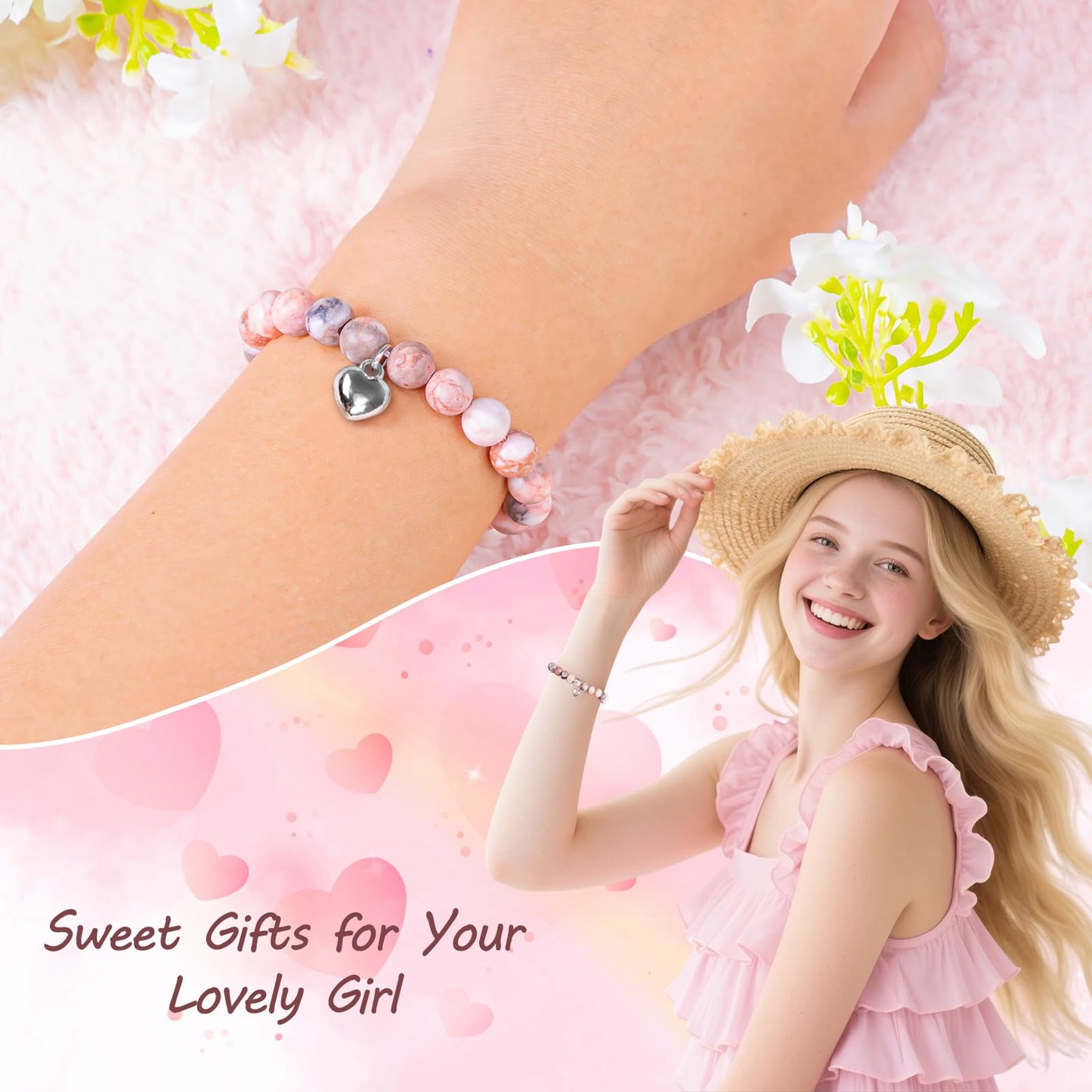 Frerdui 16 Year Old Girl Gifts – 16th Birthday Gift Set for Teen Girl, Cute Present Ideas for 16 Year Old Daughter Granddaughter Niece, Trendy 16th Birthday Decorations, Jewelry, Cup & Accessories