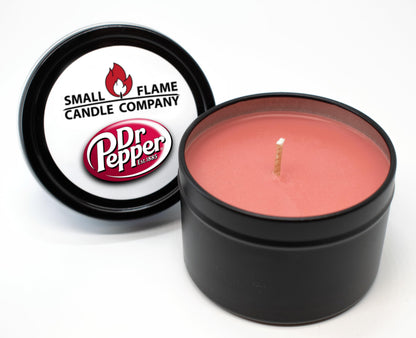 Hand-Crafted Natural Coconut Soy Candle from Small Flame Candle Company (Dr Pepper)