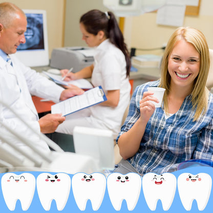 24 Pcs Dental Assistant Hygienist Tooth Sticky Notes Tooth Shaped Sticky Notepads Dental Assistant Gift Accessories Funny Cute Office Stuff for Coworkers, Employees, Students, Doctors, and Nurses