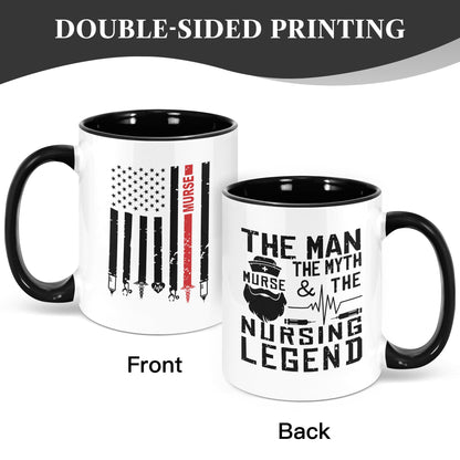 Male Nurse Gifts 11oz Mug, Nurse Gifts for Men, Male Nurses Week Gift, Nurses Appreciation Gift, Best Nursing Student Coffee Mug