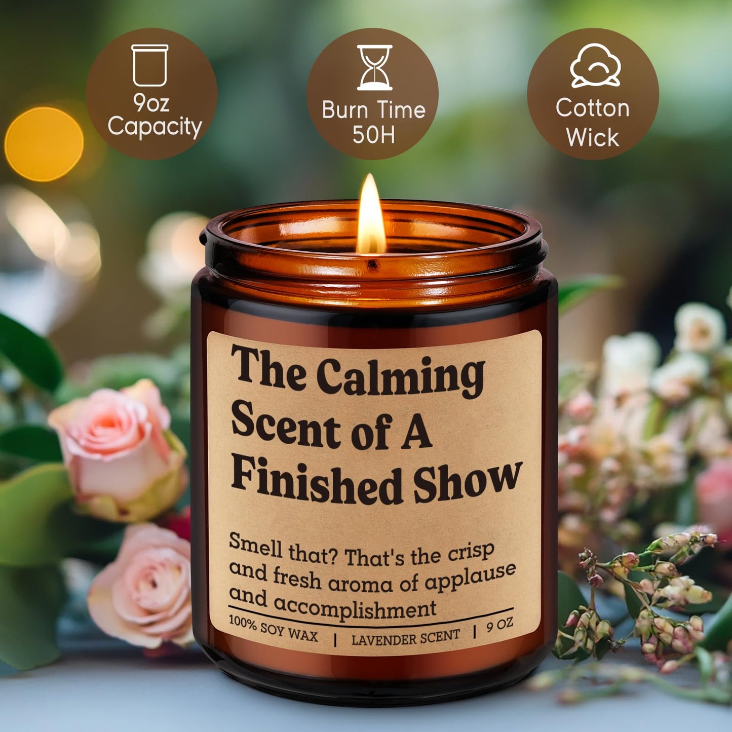 Fairy's Gift Candle, Dance Recital Gifts for Dancer, Dancing Essentials for Pole Dance Teacher, Instructor, Coach - Dancing Team Girls Graduation, Competition, Finished Show Gifts for Performer