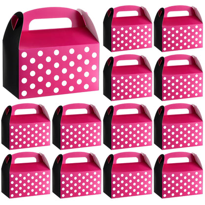 Marspark 12 Pack Pink Mouse Cartoon Birthday Party Supplies, Paper Gift Boxes, Cartoon Candy Treat Boxes for Birthday Party Decorations(Pink Mouse Pattern)