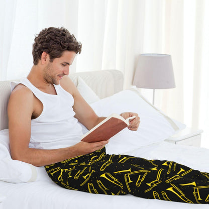 Smiley Face Men'S Pajama Pants Soft Sleep Lounge Pants Pjs Bottoms With Pockets