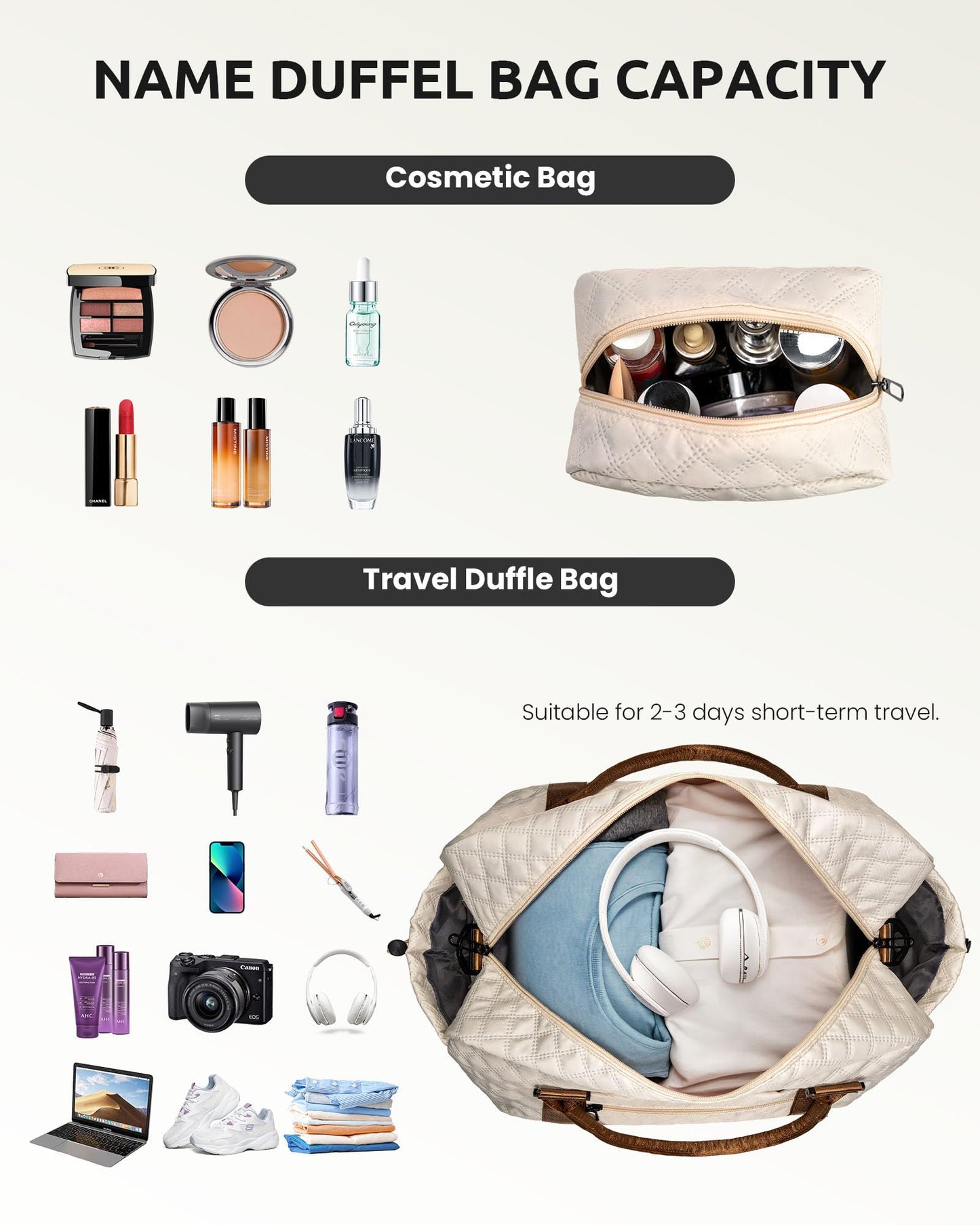 Mom Gifts-Women Birthday Gifts-Graduation Gifts for Teenage Girls-Personalized Duffle Bag with Shoe Compartment, Kids Overnight Bag,Travel Weekend Bag, Gift for Women Friend Niece (Letter A)